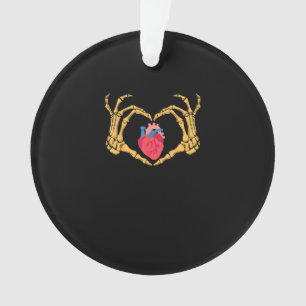 Skeleton Hand Heart Anatomy Cardiac Cvicu Nurse Ornament