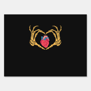 Skeleton Hand Heart Anatomy Cardiac Cvicu Nurse Sign
