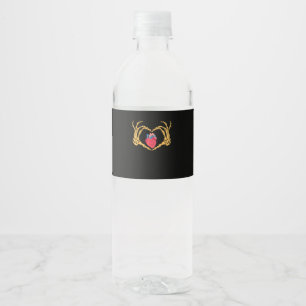 Skeleton Hand Heart Anatomy Cardiac Cvicu Nurse Water Bottle Label