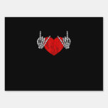 Skeleton Hand Heart And Roll, Valentines Halloween Sign