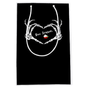 Skeleton Hand Heart Boo Season Classic Medium Gift Bag