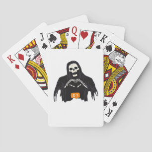Skeleton Hand Heart Follower Classic Poker Cards