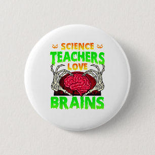 Skeleton Hand Heart Funny Design Style Button