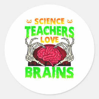 Skeleton Hand Heart Funny Design Style Classic Round Sticker