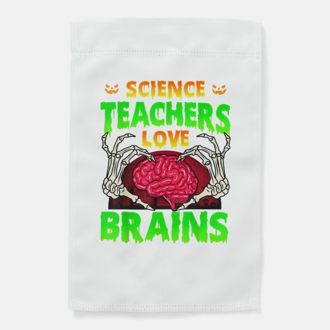 Skeleton Hand Heart Funny Design Style Garden Flag (Front)