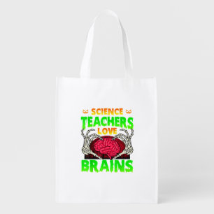 Skeleton Hand Heart Funny Design Style Grocery Bag