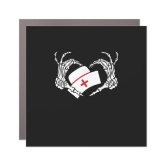Skeleton Hand Heart Lazy Diy Halloween Costume Nur Car Magnet