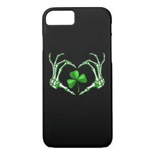 Skeleton Hand Heart Shamrock St Patricks Day Paddy iPhone 8/7 Case