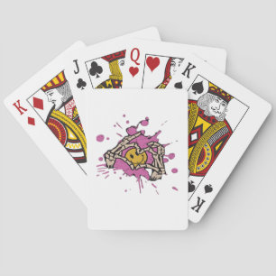 Skeleton Hand Heart Show Classic Style Poker Cards