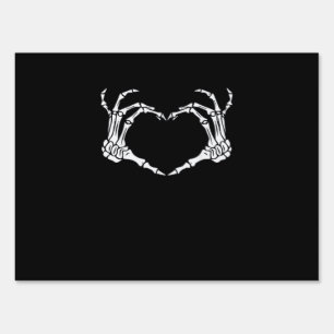 Skeleton Hand Heart Sign Costume Halloween Classic