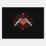Skeleton Hand Heart Valentines Day Funny 2025 Hear Sign