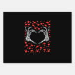 Skeleton Hand Heart Valentines Day Funny Classic Sign