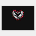 Skeleton Hand Heart Valentines Day Funny Couple Cu Sign