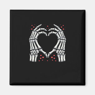 Skeleton Hand Heart Valentines Day Funny Couple Magnet
