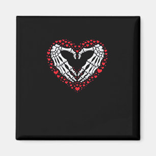 Skeleton Hand Heart Valentines Day Funny Couple Magnet