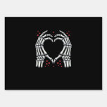 Skeleton Hand Heart Valentines Day Funny Couple Sign