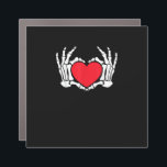 Skeleton Hand Heart Valentines Day Funny Meme Car Magnet<br><div class="desc">A funny meme-style Valentine’s skeleton hand heart design. Quirky,  witty,  and modern.</div>