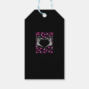 Skeleton Hand Heart Valentines Day Funny Viral Gift Tags