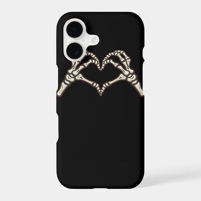 Skeleton Hand Hearts Design Iphone Case (Back)