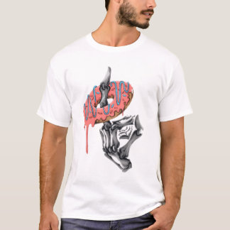 Skeleton Hand Holding Donut – Funny Gothic Foodie  T-Shirt