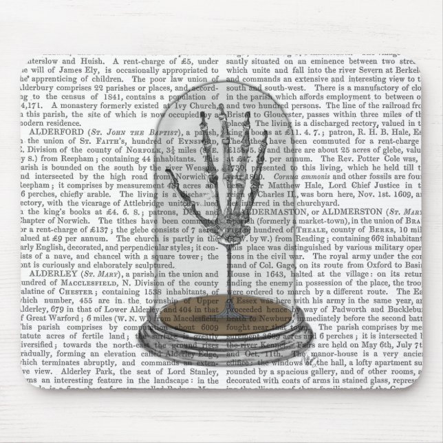 Skeleton Hand In Bell Jar 2 Mouse Pad (Front)
