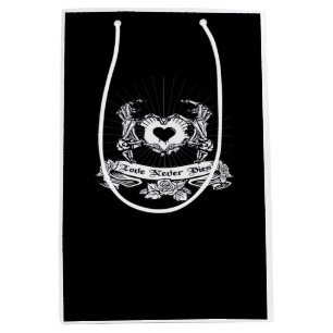 Skeleton Hand Minimal Linework Medium Gift Bag
