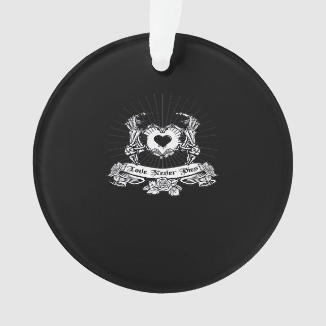 Skeleton Hand Minimal Linework Ornament (Front)