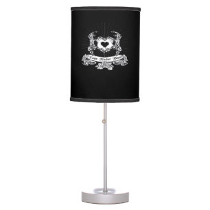 Skeleton Hand Minimal Linework Table Lamp