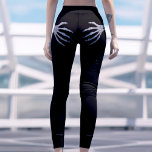 Skeleton Hand on Booty Funny Halloween Black Leggings<br><div class="desc">Funny black Halloween leggings for women.  Skeleton hand on butt.</div>