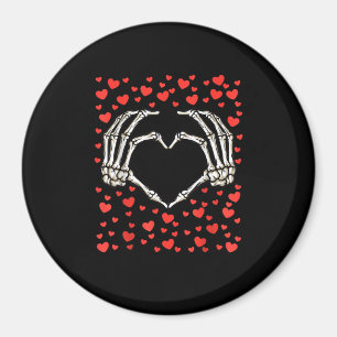 Skeleton Hand Red Heart Birthday Valentines Day  Magnet