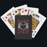 Skeleton Hand Red Heart Birthday Valentines Day Poker Cards<br><div class="desc">A red heart skeleton hand design for birthdays and Valentine’s Day. Romantic,  gothic,  and versatile.</div>