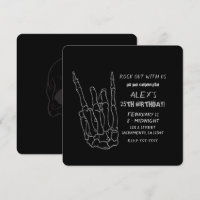 Skeleton Hand Rock Star Black Birthday Party