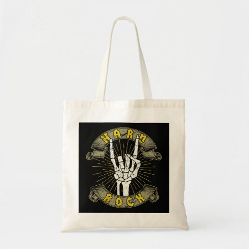 Skeleton Hand Rock Star Concert Tote Bag