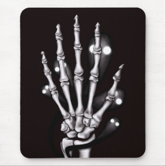 Skeleton Hand With Creepy Ghosts Gothic Mouse Pad
