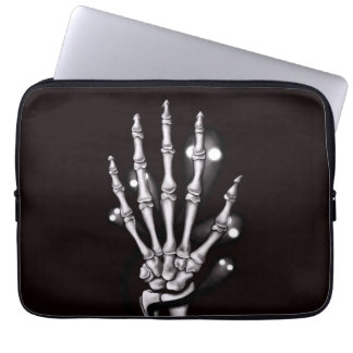 Skeleton Hand With Creepy Ghosts GothicGothic Laptop Sleeve