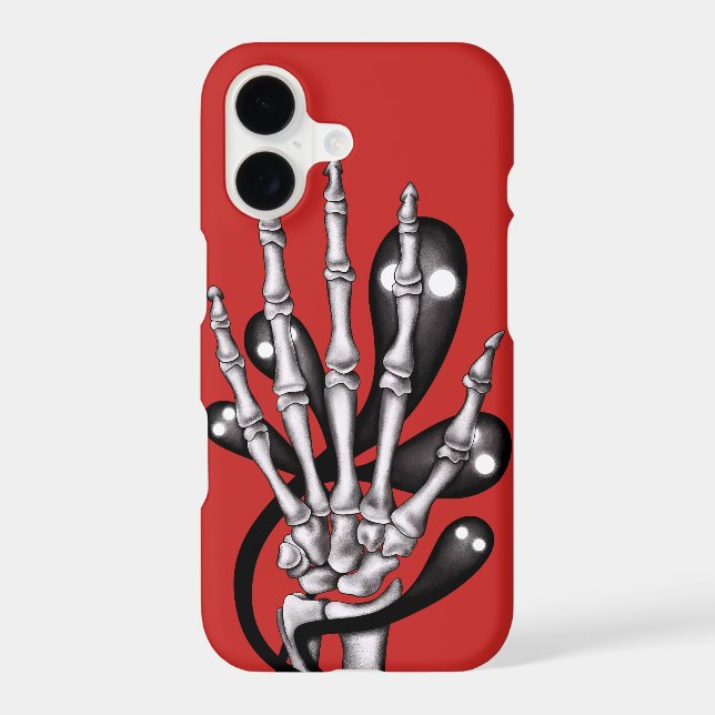 Skeleton Hand With Ghosts Iphone Case (Back)