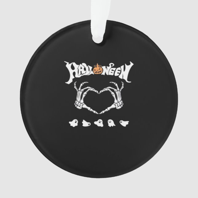 Skeleton Hand With , Halloween Design Ornament (Front)