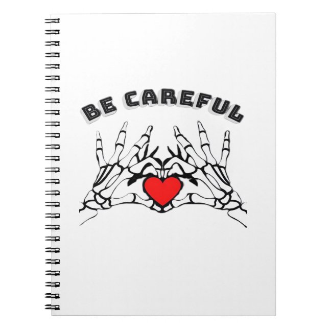 Skeleton Hand With Heart Classic Notebook (Front)