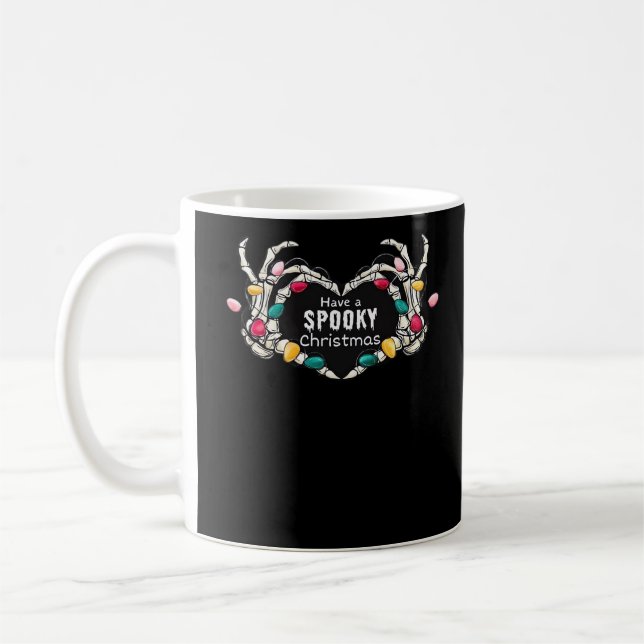 Skeleton Hand With Heart Classic Style Coffee Mug (Left)