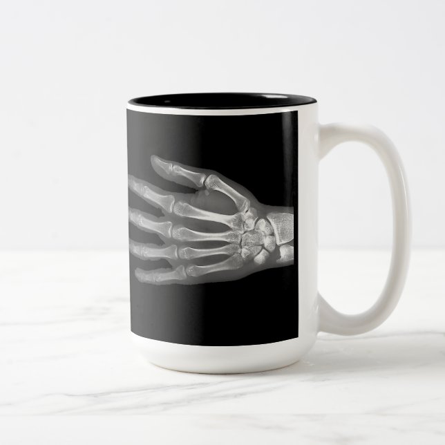 Skeleton Hand X-Ray Mug (Right)