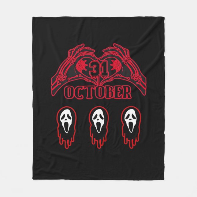 Skeleton Hands 31/10 Classic Fleece Blanket (Front)