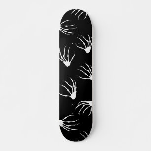 Skeleton Hands - Black Skateboard
