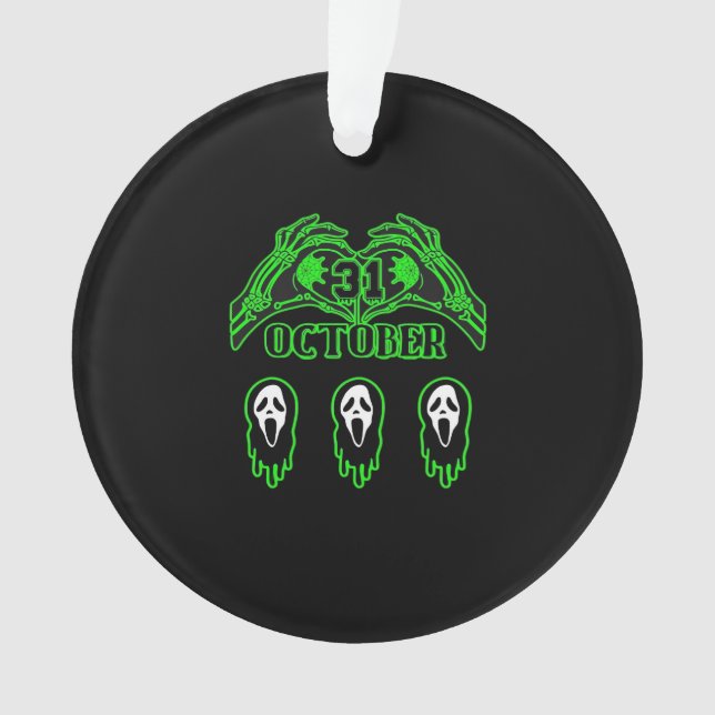 Skeleton Hands Classic Design Ornament (Front)