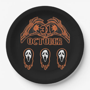 Skeleton Hands For Classic Halloween Paper Plates