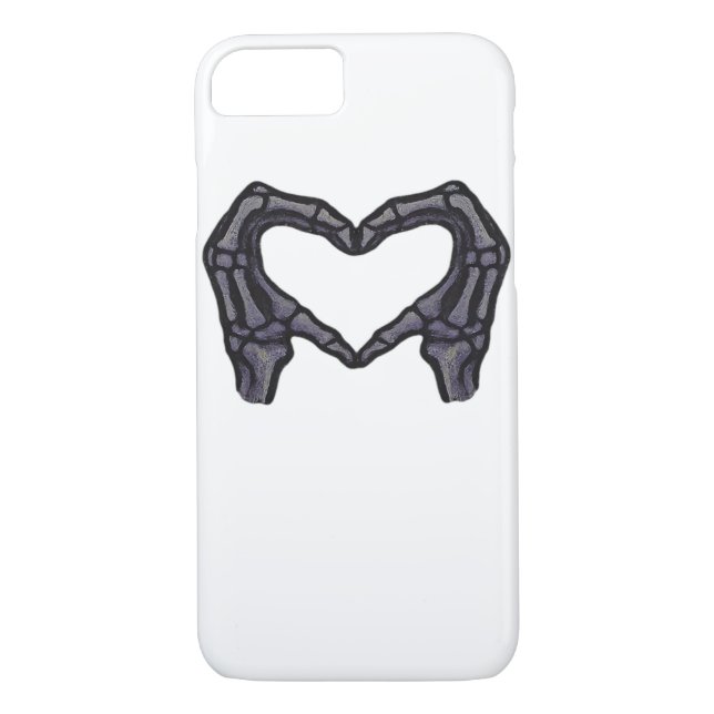 Skeleton Hands Forming A Heart  Case-Mate iPhone Case (Back)