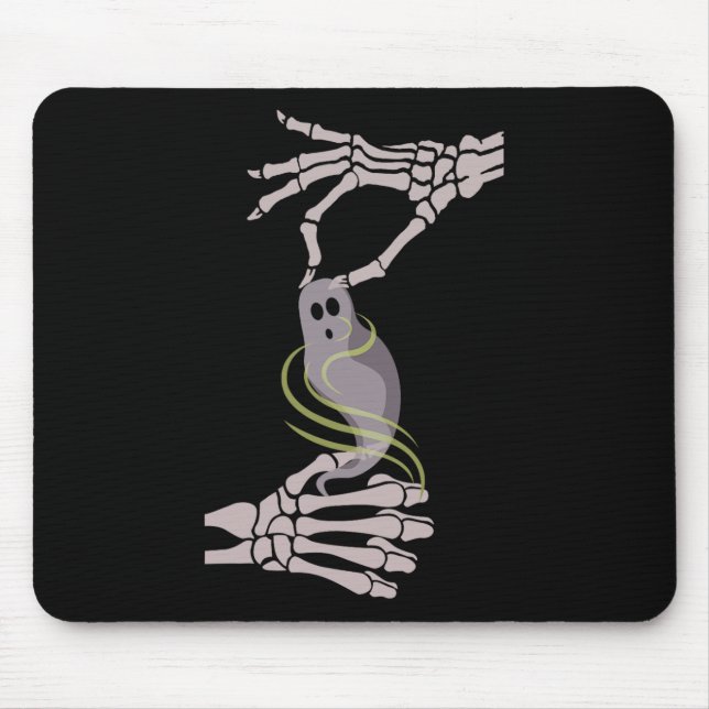 Skeleton Hands Ghost Spooky Halloween  Mouse Pad (Front)