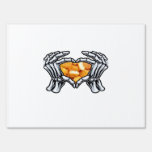 Skeleton Hands Heart Chicken Nuggets Halloween Cos Sign