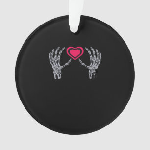 Skeleton Hands Heart Cute Ornament