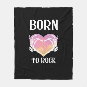 Skeleton Hands Heart Graphic For Classic Fleece Blanket