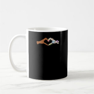 Skeleton Hands Heart Show Clean Graphic Mood Coffee Mug